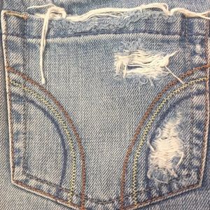 Hollister Distressed Jean Skirt